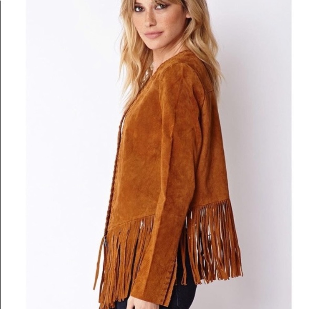 🚫SOLD🚫Fringe Jacket - Picture 2 of 5
